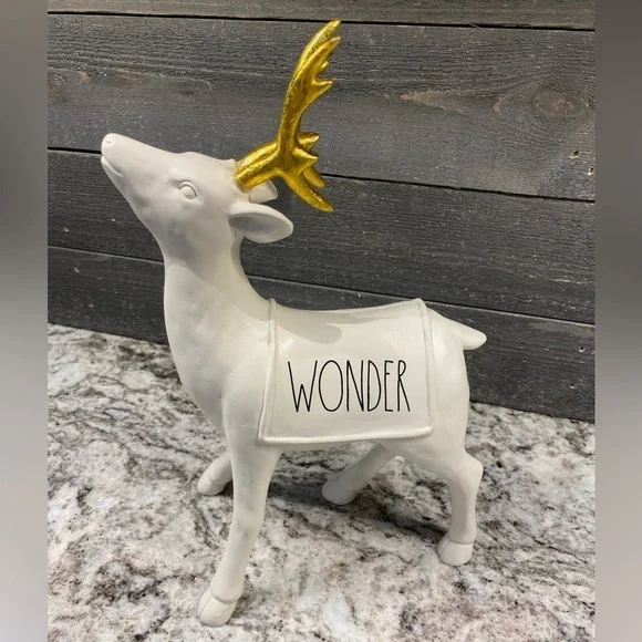 Rare Rae Dunn “Wonder” Reindeer Holiday Collection - Picture 7 of 9
